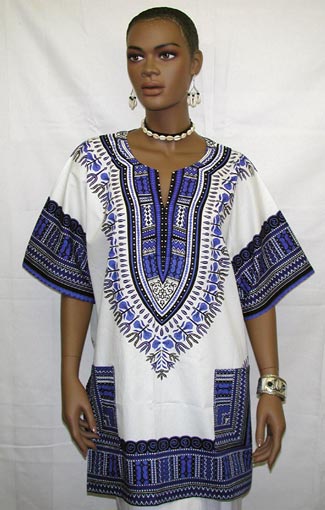 Vibrant Dashiki shirt paired with modern accessories