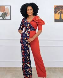 Elegant Ankara jumpsuit perfect for professional settings